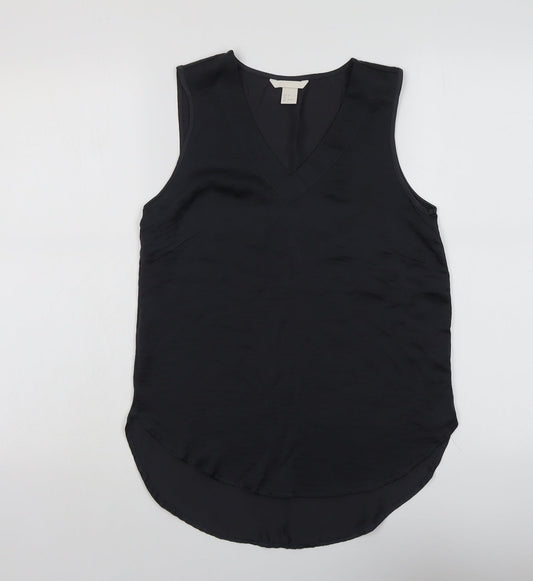 Womens UK Size 4 H&M Grey Basic Tank