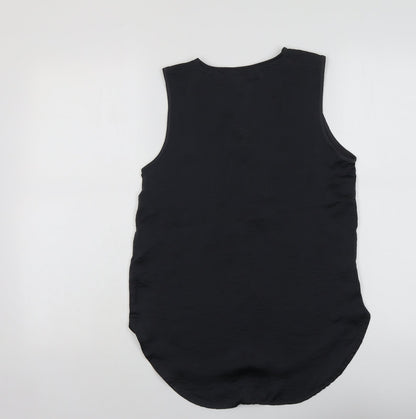 Womens UK Size 4 H&M Grey Basic Tank
