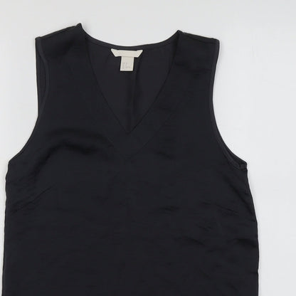 Womens UK Size 4 H&M Grey Basic Tank