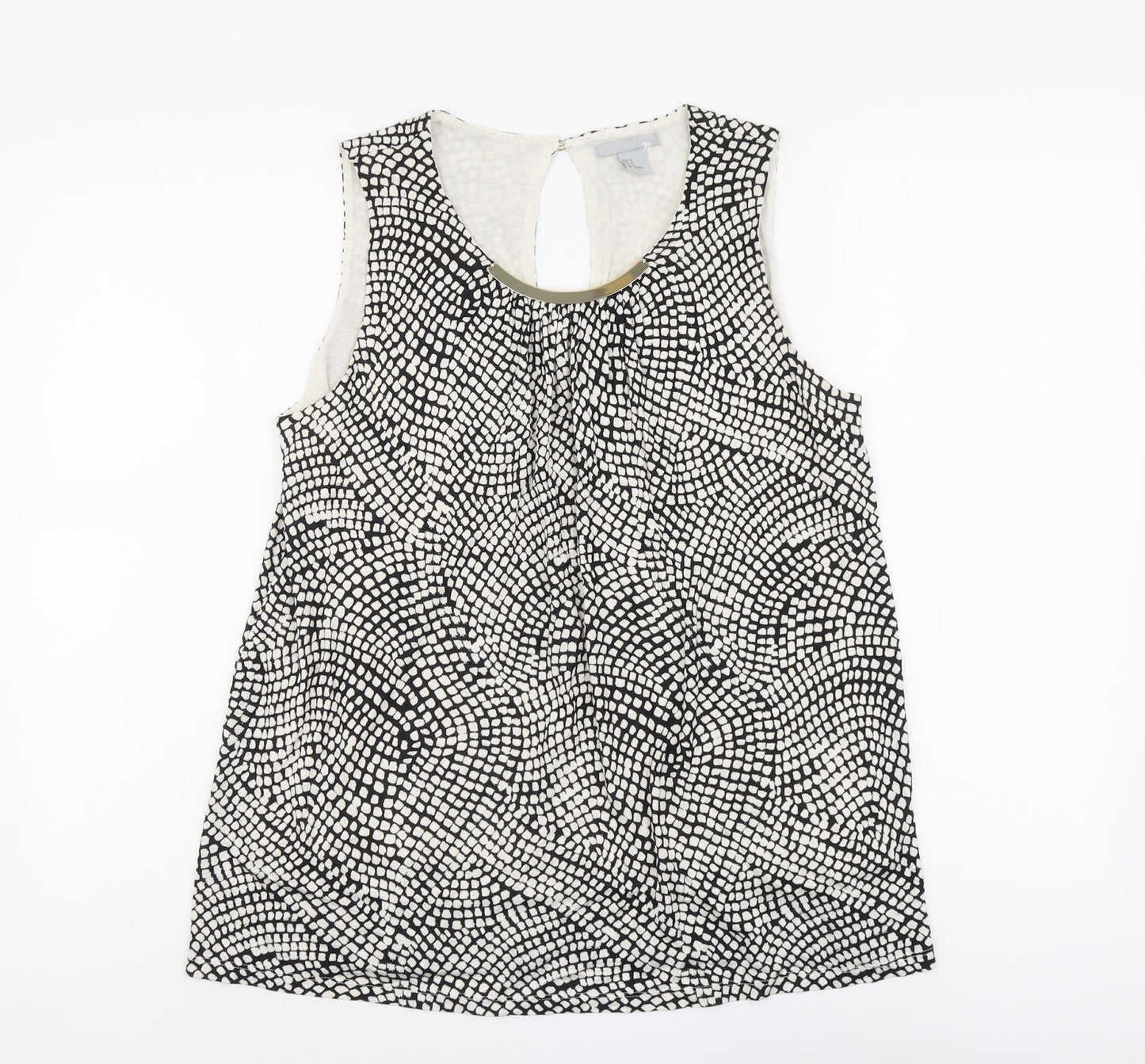 Womens UK Size M H&M Beige Basic Tank