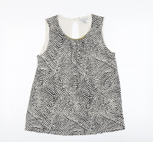 Womens UK Size M H&M Beige Basic Tank