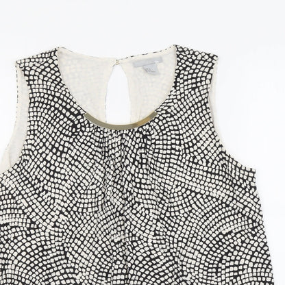 Womens UK Size M H&M Beige Basic Tank