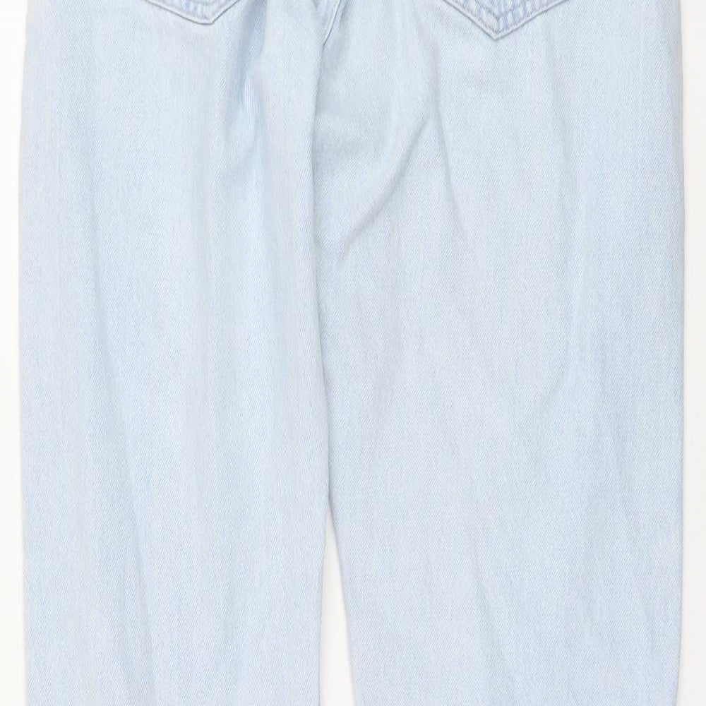 Womens UK Size 10 RESERVED Regular Fit Straight Blue Jeans