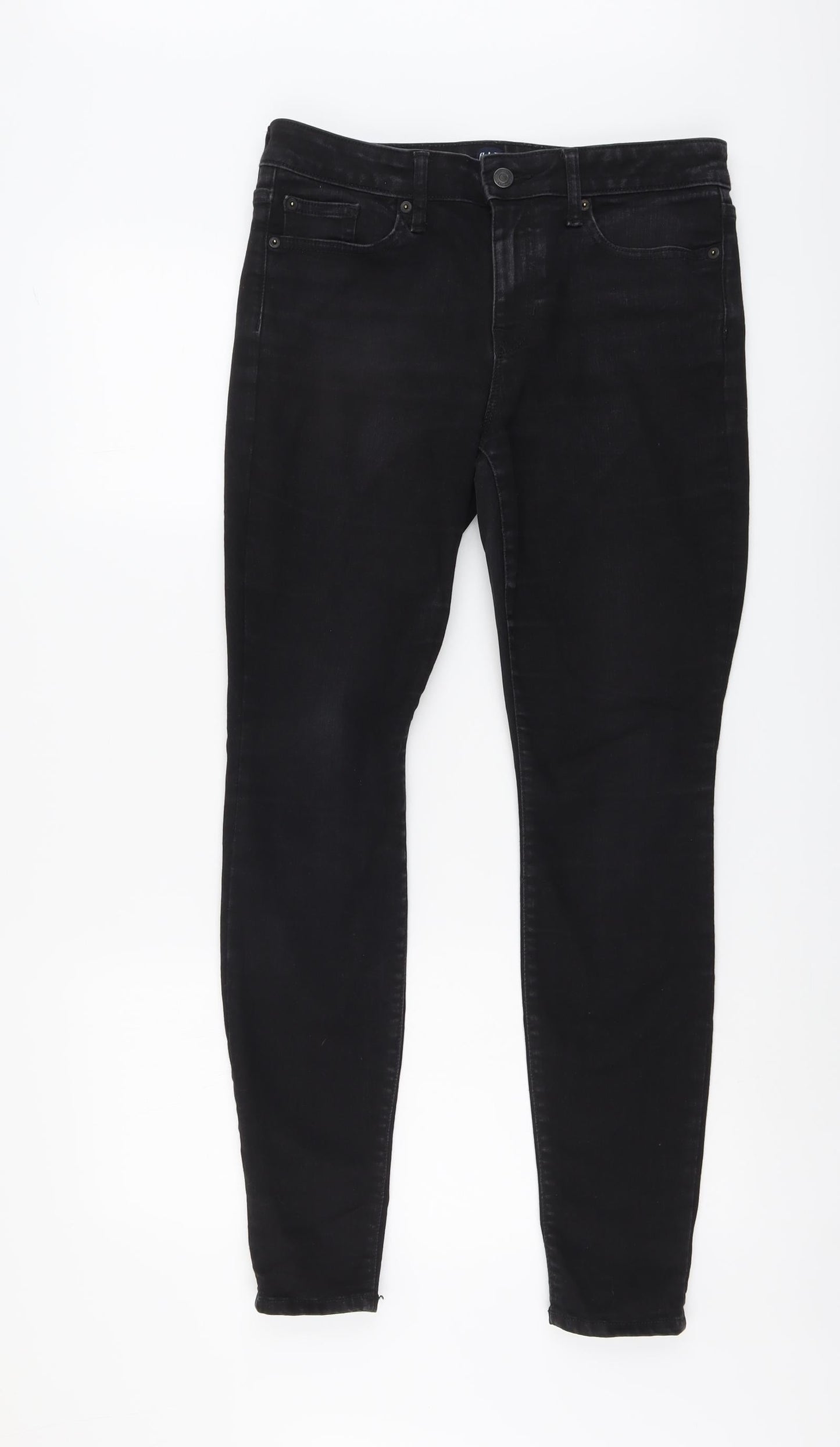 Womens UK Size 30 in Gap Regular Fit Skinny Black Jeans