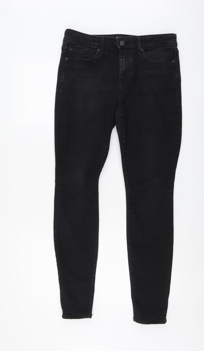 Womens UK Size 30 in Gap Regular Fit Skinny Black Jeans