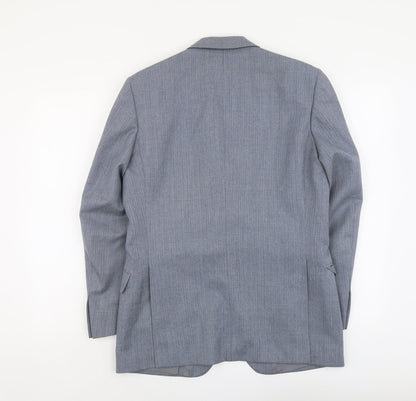 Mens UK Size 38 Marks and Spencer Regular Blue Suit Jacket