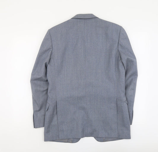 Mens UK Size 38 Marks and Spencer Regular Blue Suit Jacket