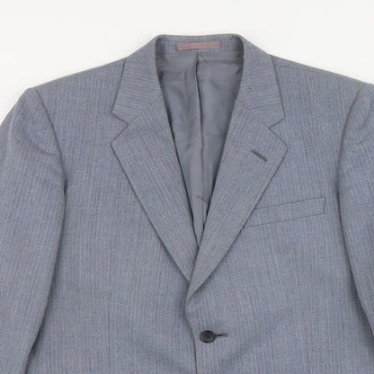 Mens UK Size 38 Marks and Spencer Regular Blue Suit Jacket