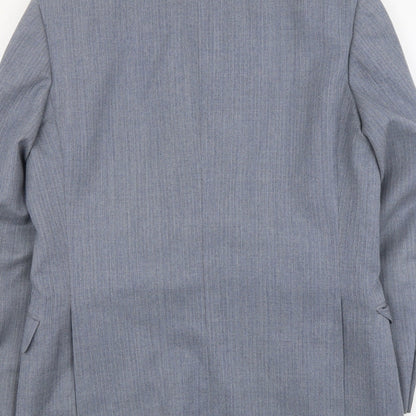 Mens UK Size 38 Marks and Spencer Regular Blue Suit Jacket