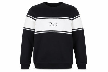 PRÉ London Mens Black Cotton Pullover Sweatshirt Size XS