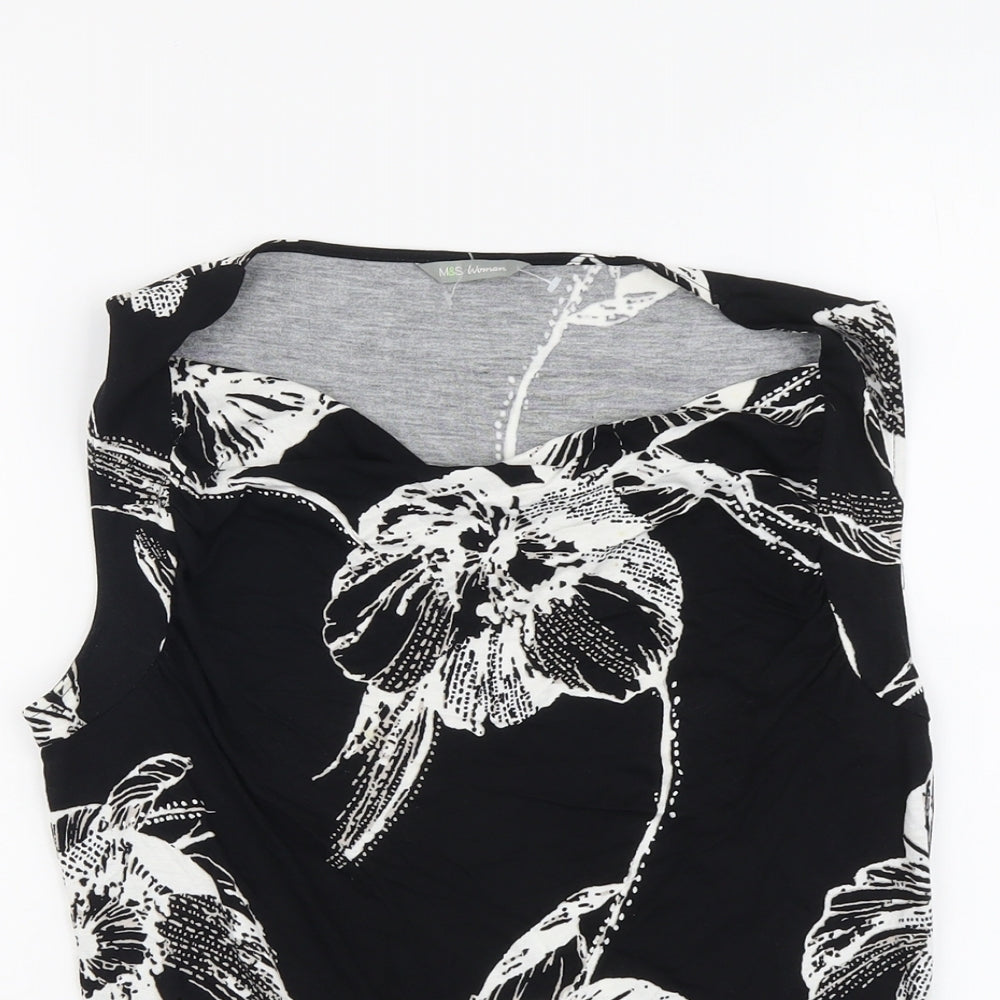 Womens UK Size 12 Marks and Spencer Black Basic Tank