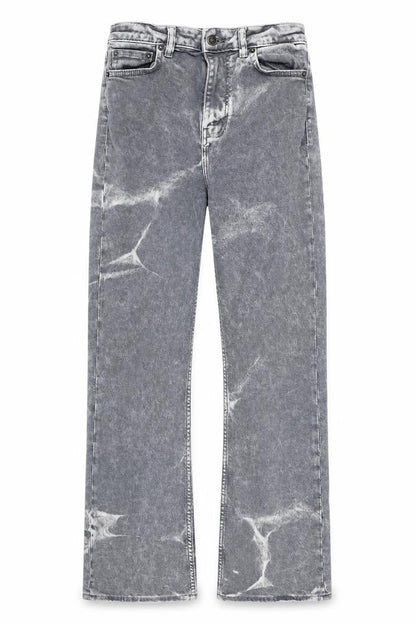 Womens UK Size S Motel Regular Fit Straight Grey Jeans