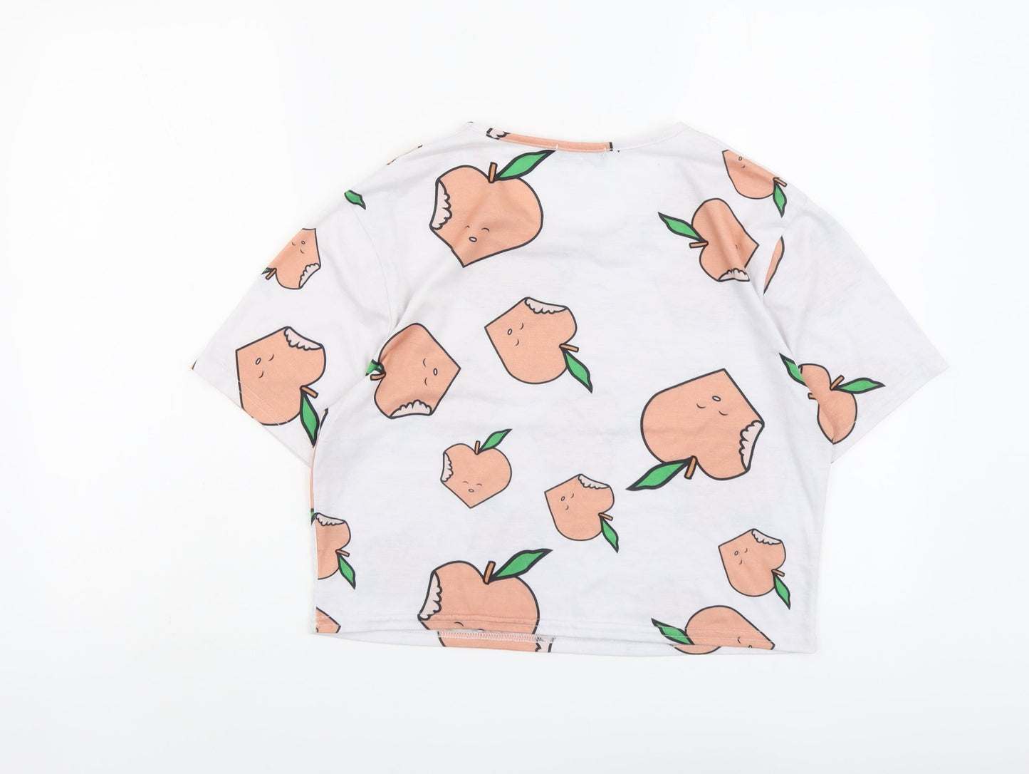 Womens UK Size S PRETTYLITTLETHING White Basic T-Shirt