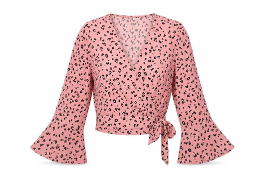 Womens UK Size 10 Divided by H&M Pink Wrap Blouse