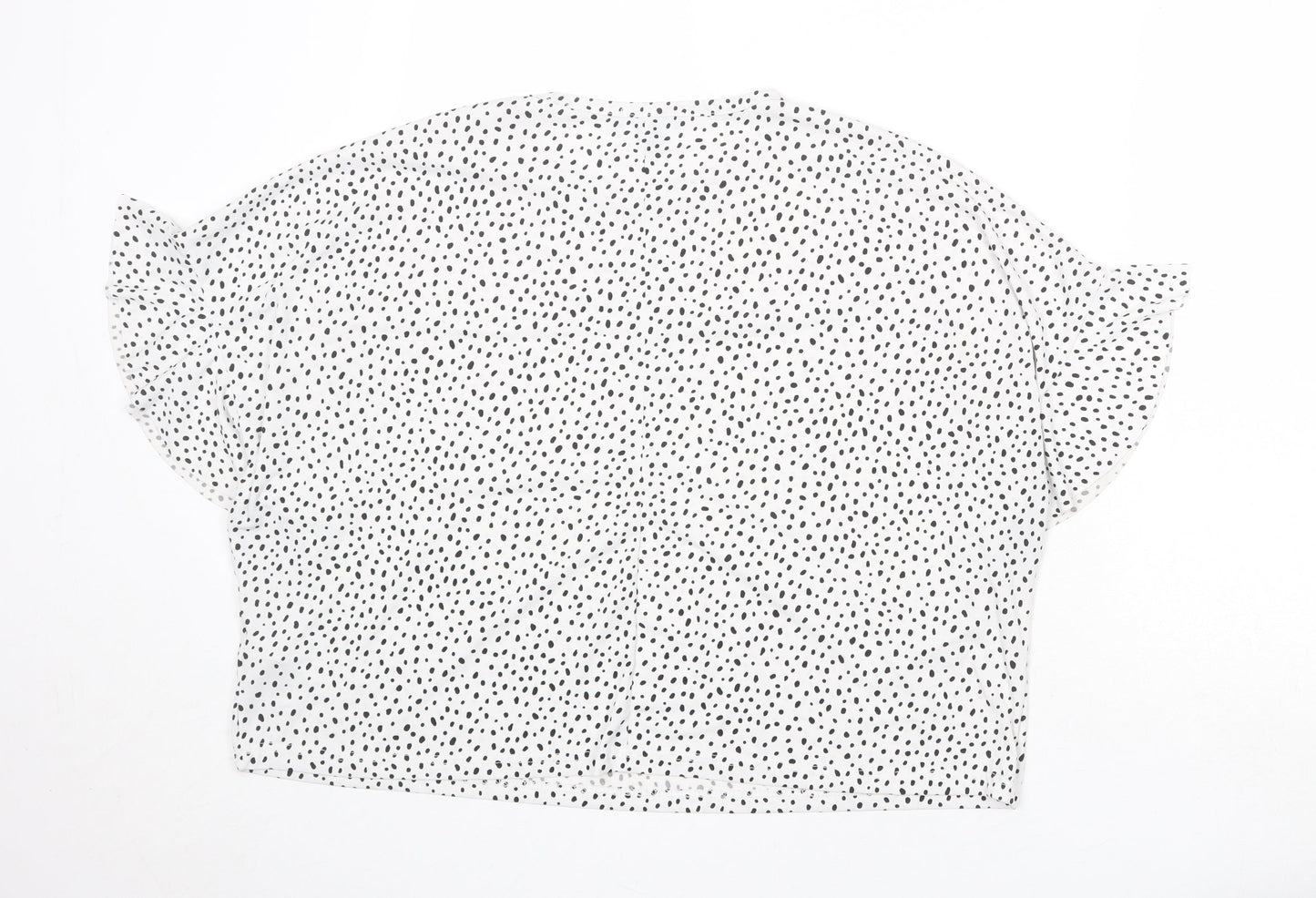 Womens UK Size 12 New Look White Basic Blouse