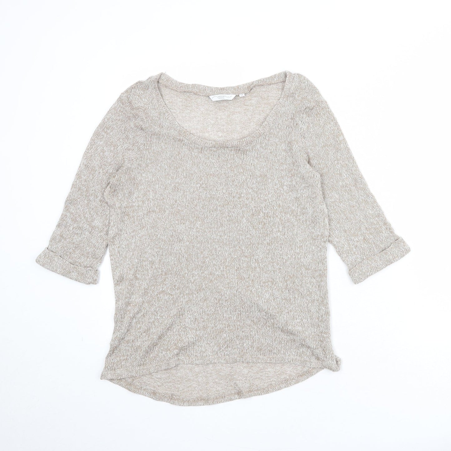 Womens UK Size 12 New Look Beige Pullover Jumper