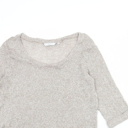 Womens UK Size 12 New Look Beige Pullover Jumper