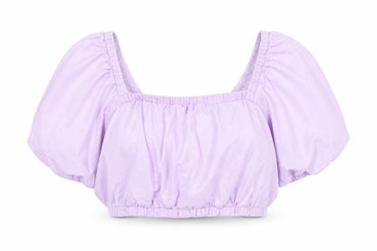 Womens UK Size M VERO MODA Purple Cropped Tank