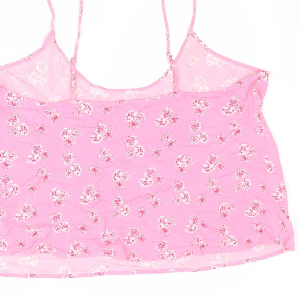 Womens UK Size 16 Marks and Spencer Pink Basic Tank
