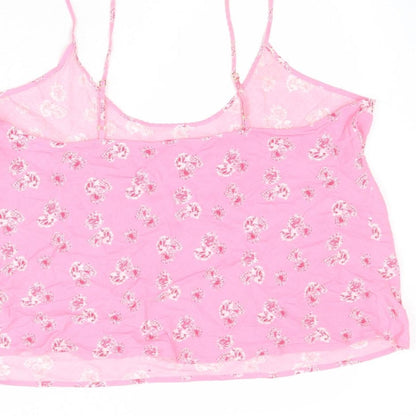 Womens UK Size 16 Marks and Spencer Pink Basic Tank