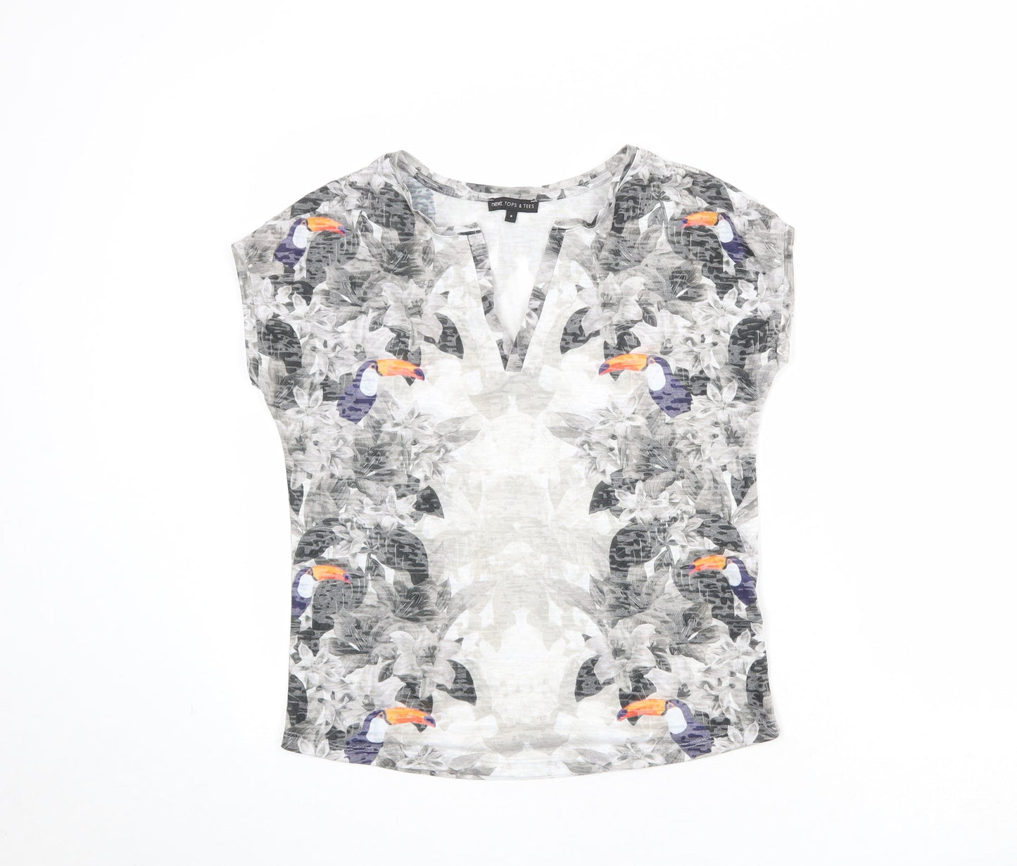Womens UK Size 8 NEXT Multicoloured Basic T-Shirt