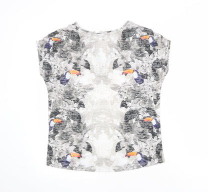 Womens UK Size 8 NEXT Multicoloured Basic T-Shirt