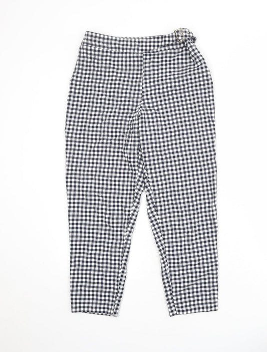 Womens UK Size 6 ASOS Regular Fit Carrot Blue Trousers