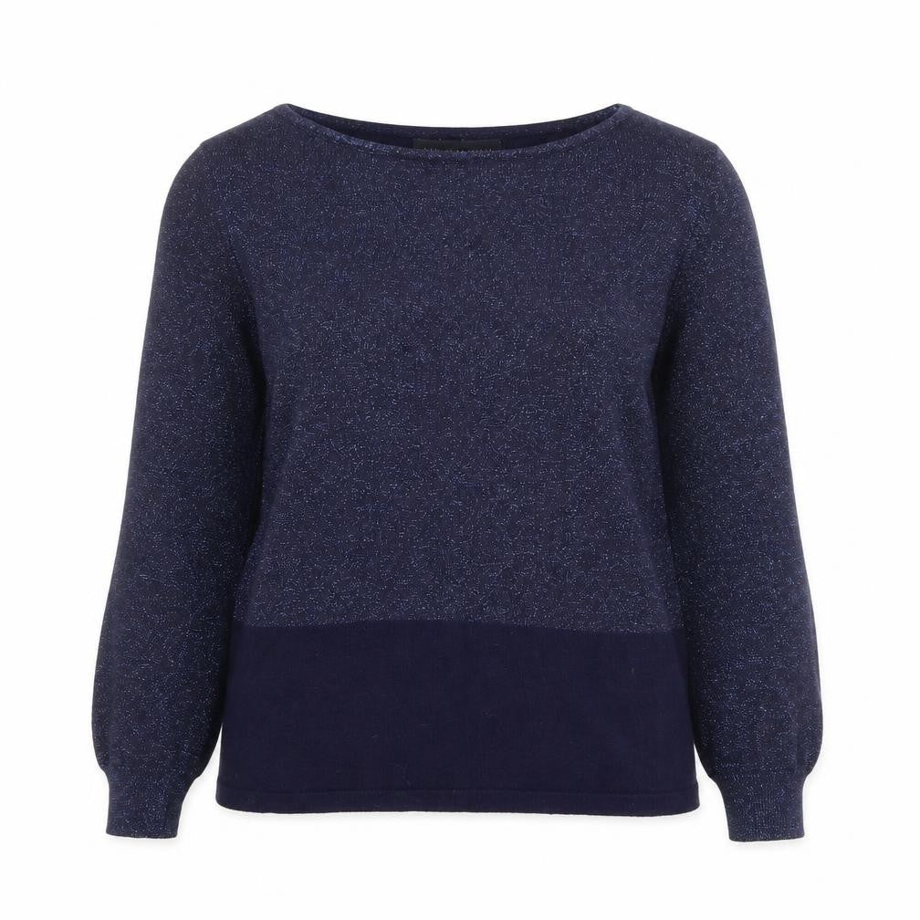 Marks and Spencer Womens Blue Boat Neck Viscose Pullover Jumper Size 10