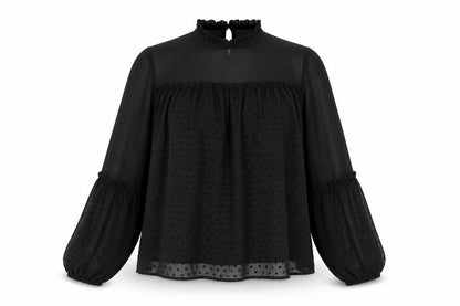 Womens UK Size 10 ASOS Black Basic Blouse