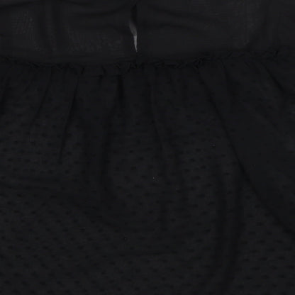 Womens UK Size 10 ASOS Black Basic Blouse