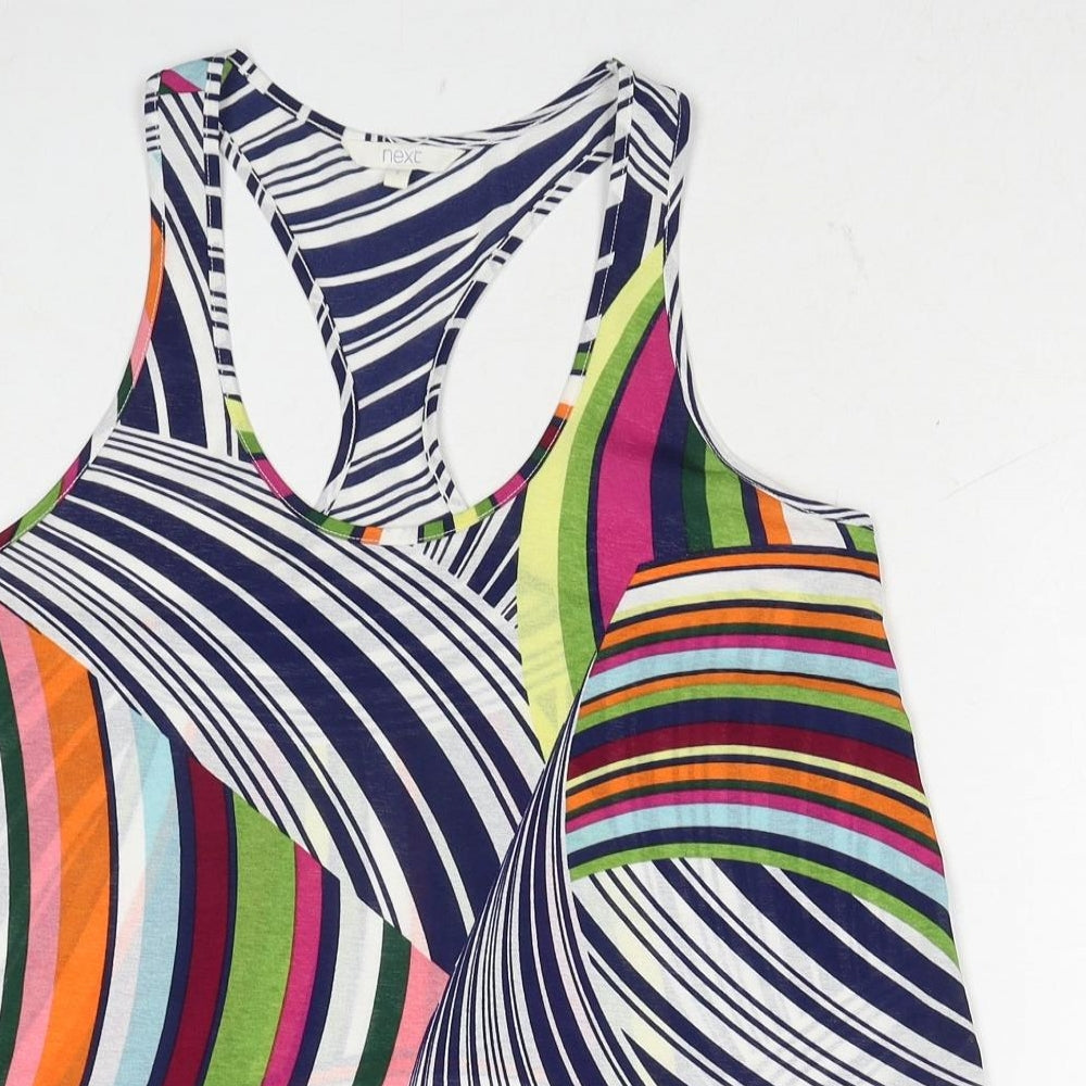Womens UK Size 8 NEXT Multicoloured Basic Tank