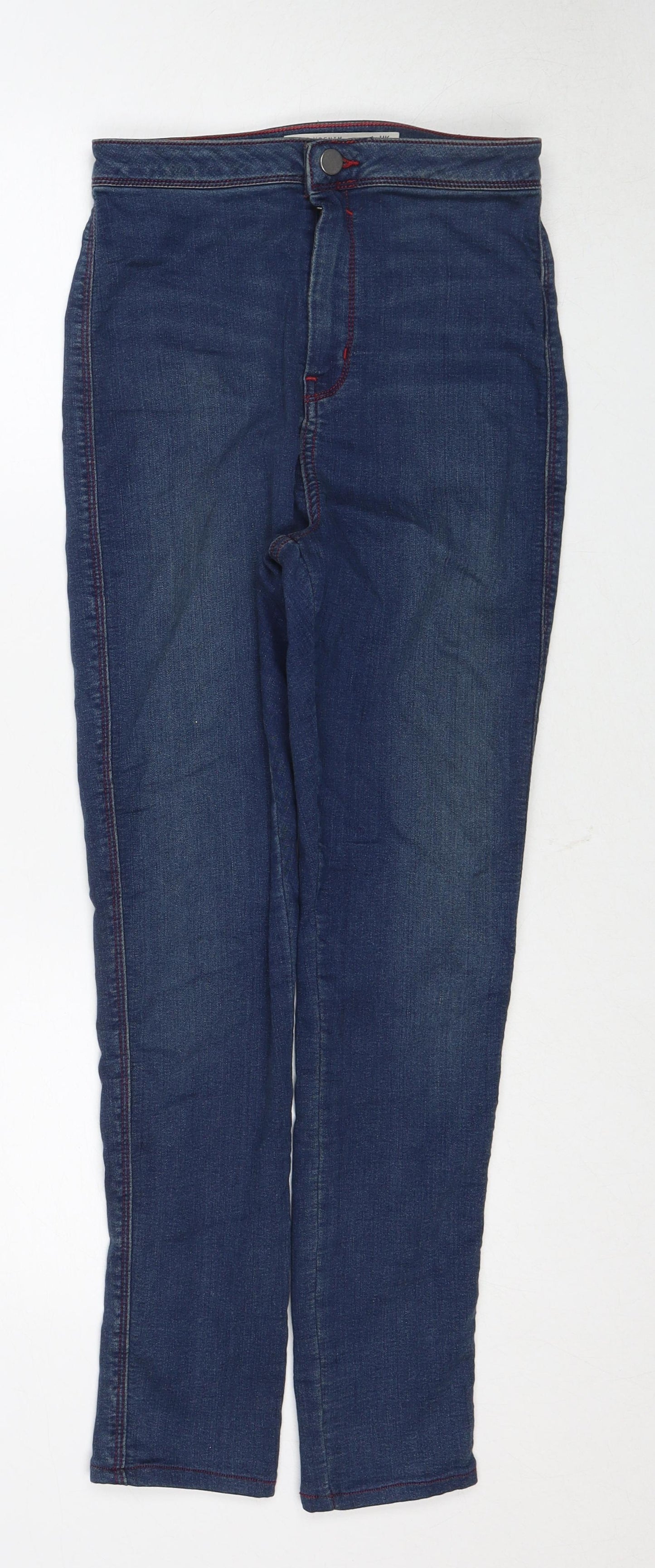 ASOS Womens Blue Cotton Skinny Jeans Size 28 in L32 in Regular Zip