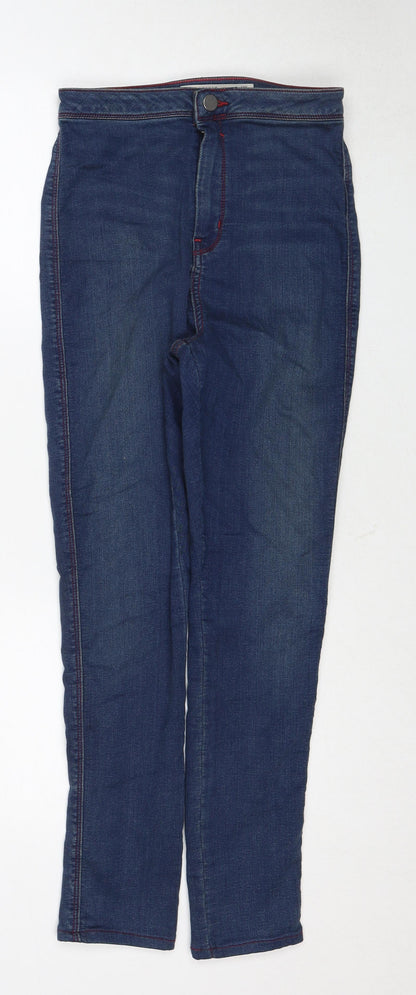 ASOS Womens Blue Cotton Skinny Jeans Size 28 in L32 in Regular Zip