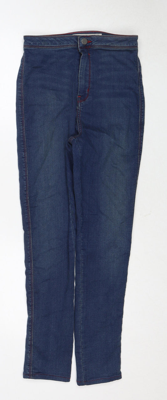 ASOS Womens Blue Cotton Skinny Jeans Size 28 in L32 in Regular Zip