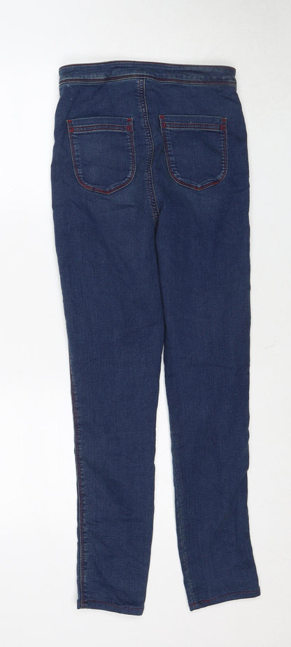 ASOS Womens Blue Cotton Skinny Jeans Size 28 in L32 in Regular Zip