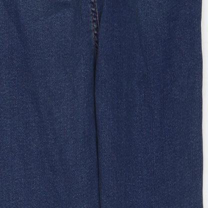 ASOS Womens Blue Cotton Skinny Jeans Size 28 in L32 in Regular Zip