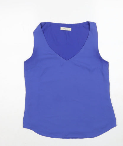 Womens UK Size 10 Oasis Blue Basic Tank