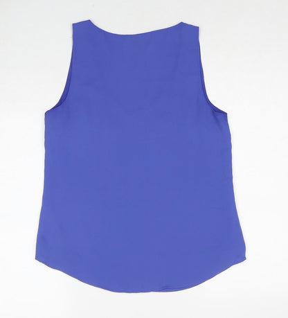 Womens UK Size 10 Oasis Blue Basic Tank