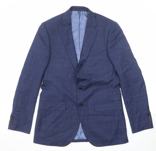 Mens UK Size 40 Marks and Spencer Regular Blue Suit Jacket