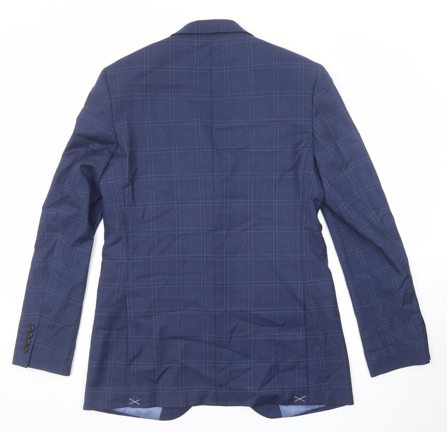 Mens UK Size 40 Marks and Spencer Regular Blue Suit Jacket