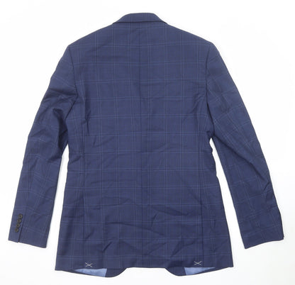 Mens UK Size 40 Marks and Spencer Regular Blue Suit Jacket