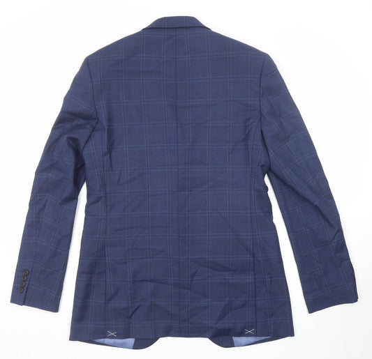 Mens UK Size 40 Marks and Spencer Regular Blue Suit Jacket