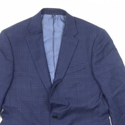 Mens UK Size 40 Marks and Spencer Regular Blue Suit Jacket