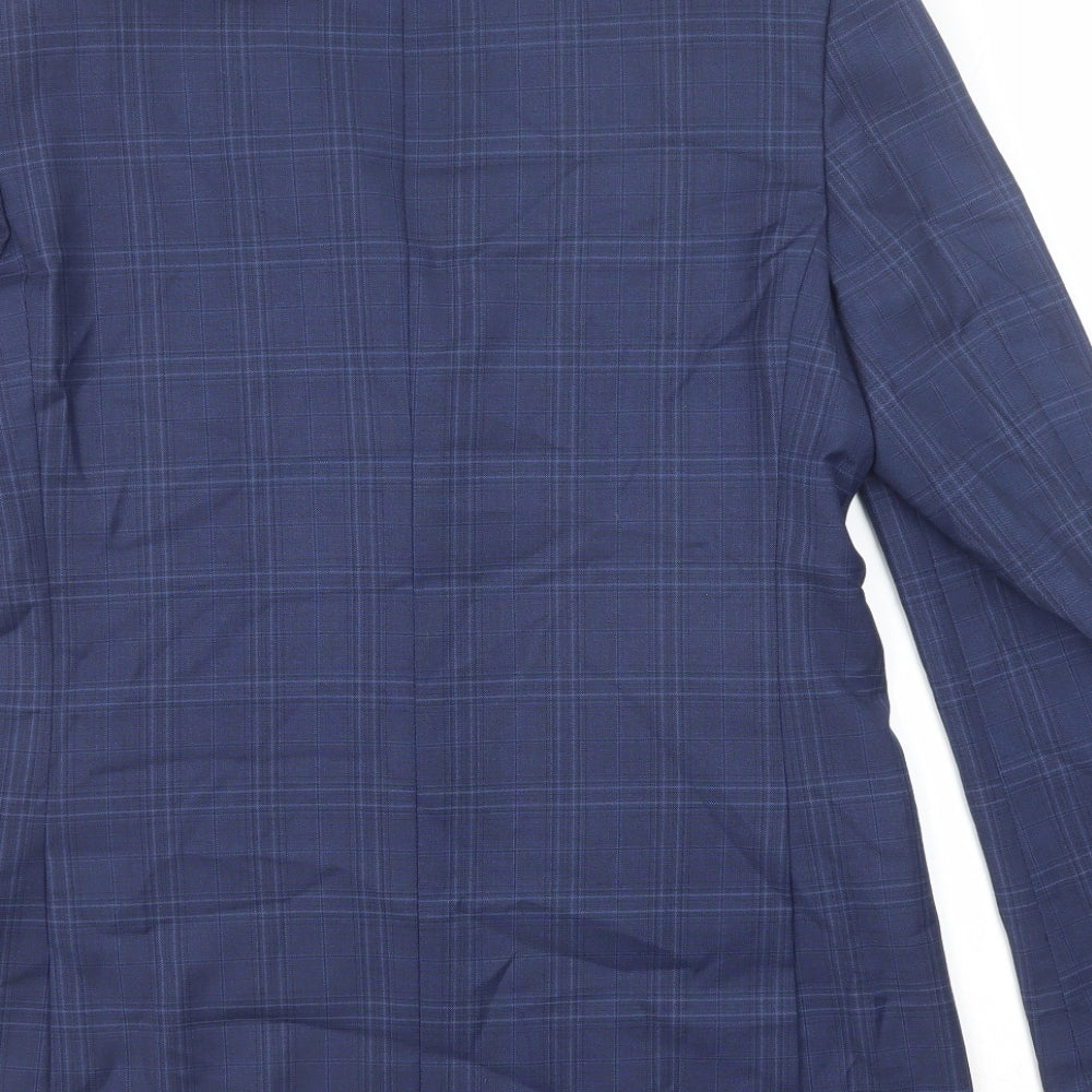 Mens UK Size 40 Marks and Spencer Regular Blue Suit Jacket