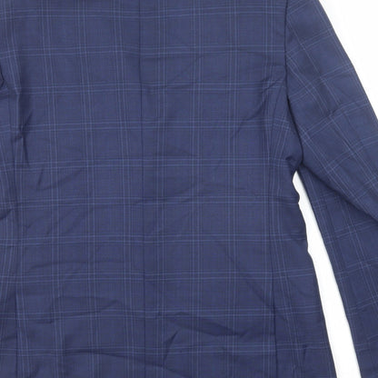 Mens UK Size 40 Marks and Spencer Regular Blue Suit Jacket