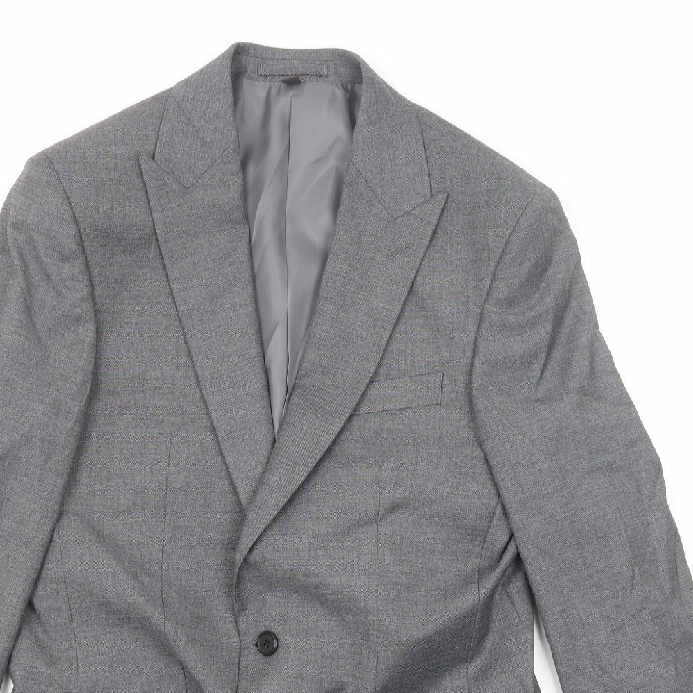 Mens UK Size 38 Marks and Spencer Regular Grey Suit Jacket