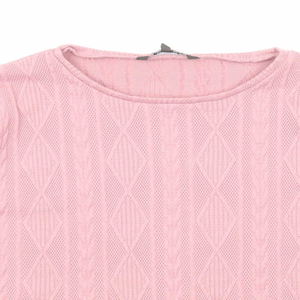 Womens UK Size 14 Bonmarché Pink Pullover Jumper
