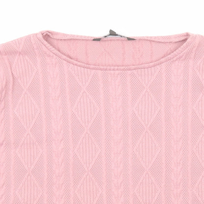 Womens UK Size 14 Bonmarché Pink Pullover Jumper