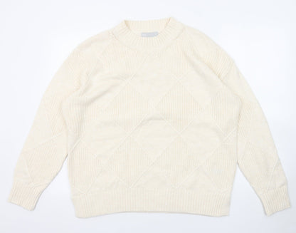Womens UK Size L Marks and Spencer Beige Pullover Jumper