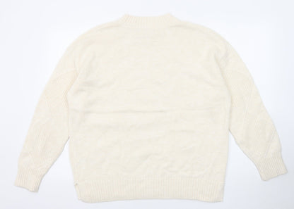 Womens UK Size L Marks and Spencer Beige Pullover Jumper